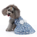 New summer Cotton luxury pet pink flower clothing